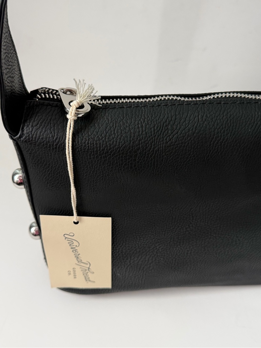 Universal Thread Black Shoulder Bag with Silver Stud Accents - Picture 7 of 12